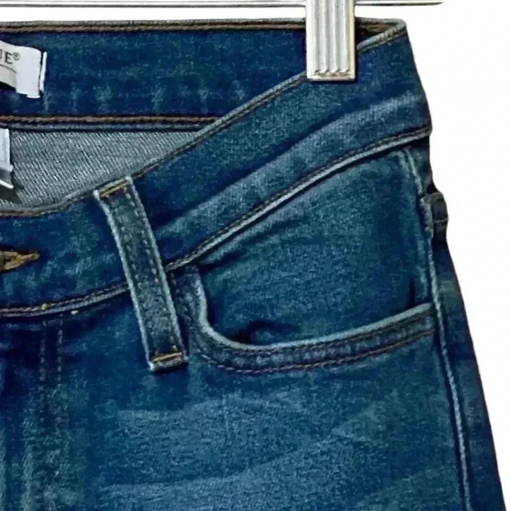 Judy Blue Mom Jeans 1 (Waist 23) Medium Wash High Waisted Whiskering Relaxed Fit - Picture 6 of 10